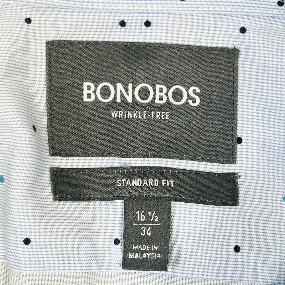 Lot of 3 Button Up Dress Shirts Mens Large Blue 100% Cotton Long Sleeves - Picture 12 of 13